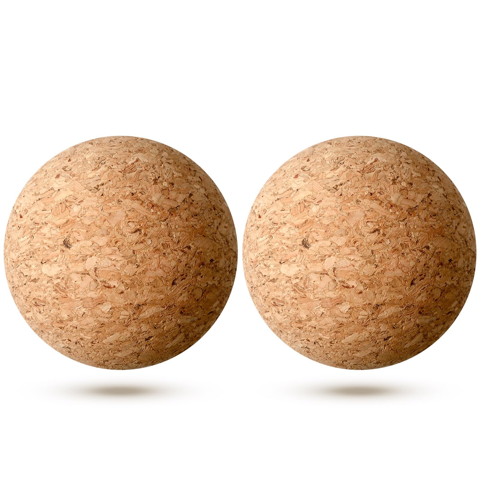 Shappy 2 Pieces Cork Ball Wooden Cork Ball Stopper for Wine Glass Decanter Stopper Replacement Wine Carafe Decanter Replacement Gift for Whiskey Champagne Bottle Holiday Party Supply (2.4 Inch,2 Inch)