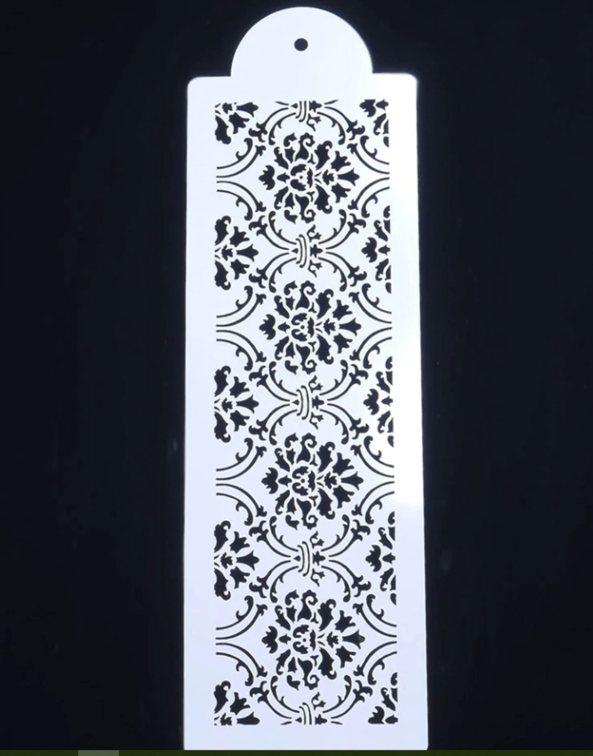 Ornament Border Baroque Size A4 Reusable Stencil Shabby Chic Decor Craft/ B23 (PVC Reusable Stencil, 32 cm x 10 cm / 12.6 x 3.93 in)