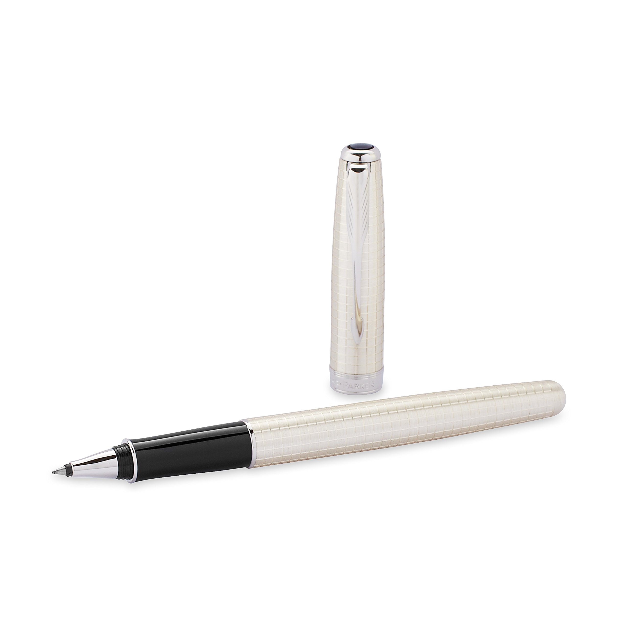 Parker S0912510 Sonnet Sterling Ciselé Silver CT Rollerball Pen