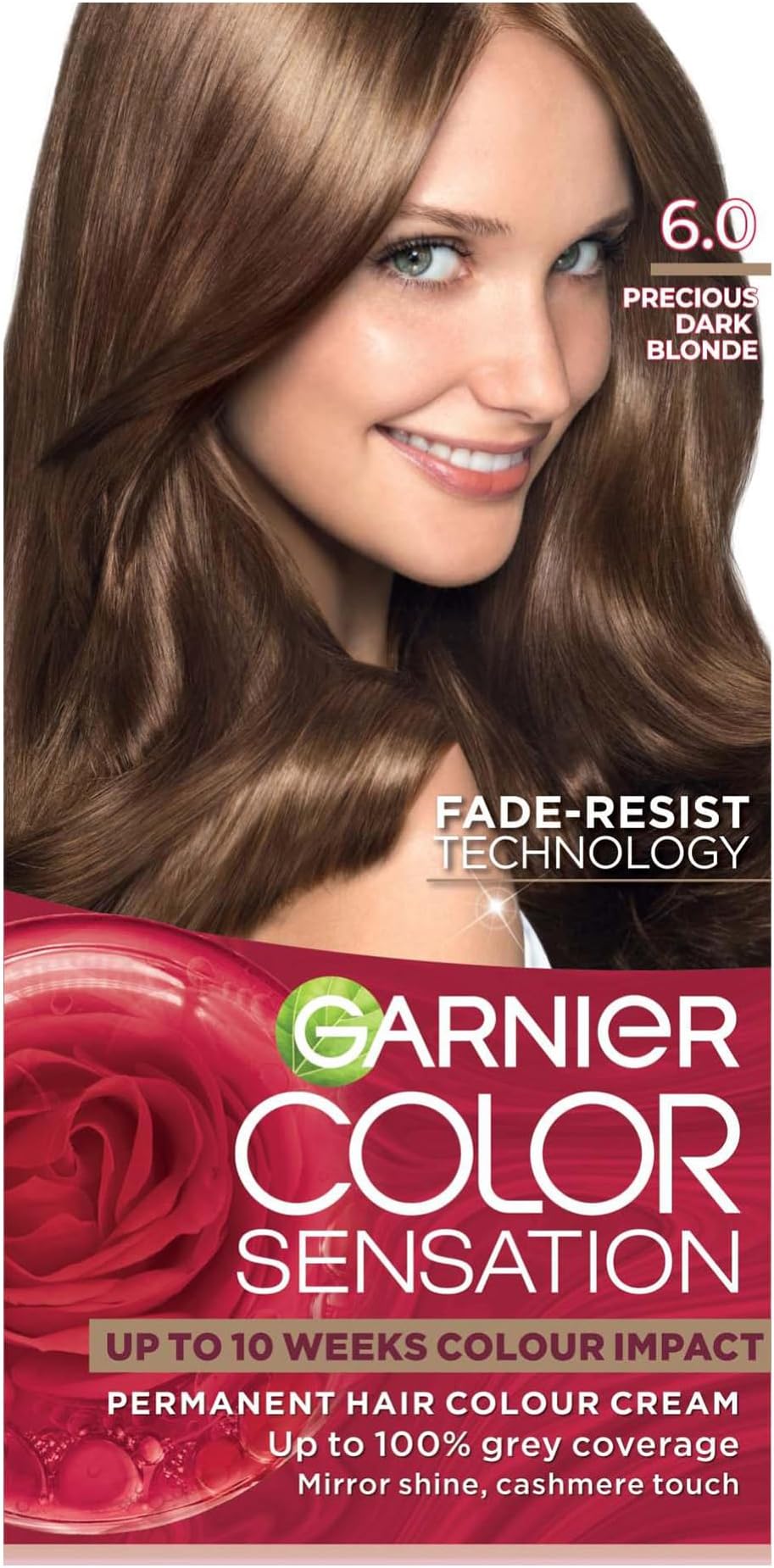 Garnier Color Sensation 6.0 Light Brown Permanent Hair Dye