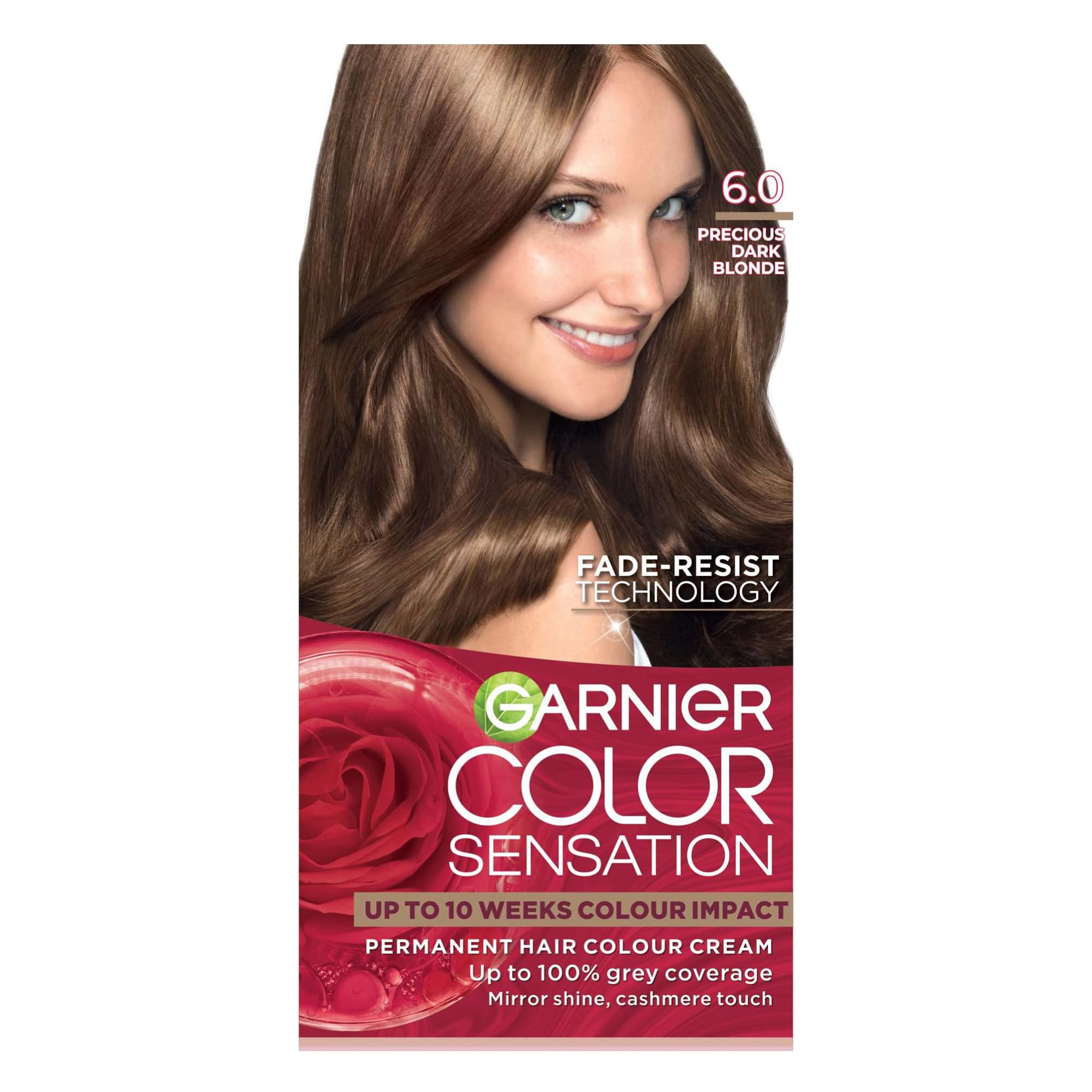 Garnier Color Sensation 6.0 Precious Light Brown Permanent Hair Dye