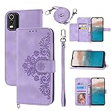 Dswteny Wallet Case for Nokia C21 Plus with Wrist