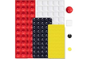 BLEWAY Bump Dots for Visually Impaired 165 Pcs Combo Pack(Red,Yellow,Black,White) - Low Vision Aids Braille Stickers Raised Tactile Dots for Elderly, Blind