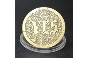 Joygulls Novelty Decision Maker Flipping Coins YES NO Challenge Coin (Gold)