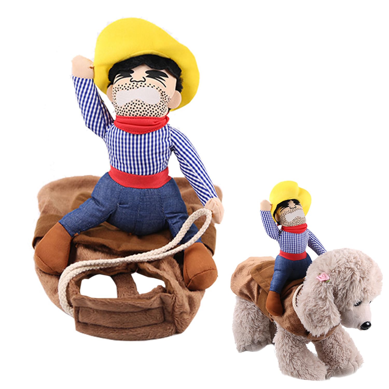 1 Piece Pet Costume, Creative Dog and Cat Costume, Cowboy Knight Style, Halloween Pet Costume, Funny Pet Clothes, Dog Jumper, Riding Clothes, Cute Cat Clothes
