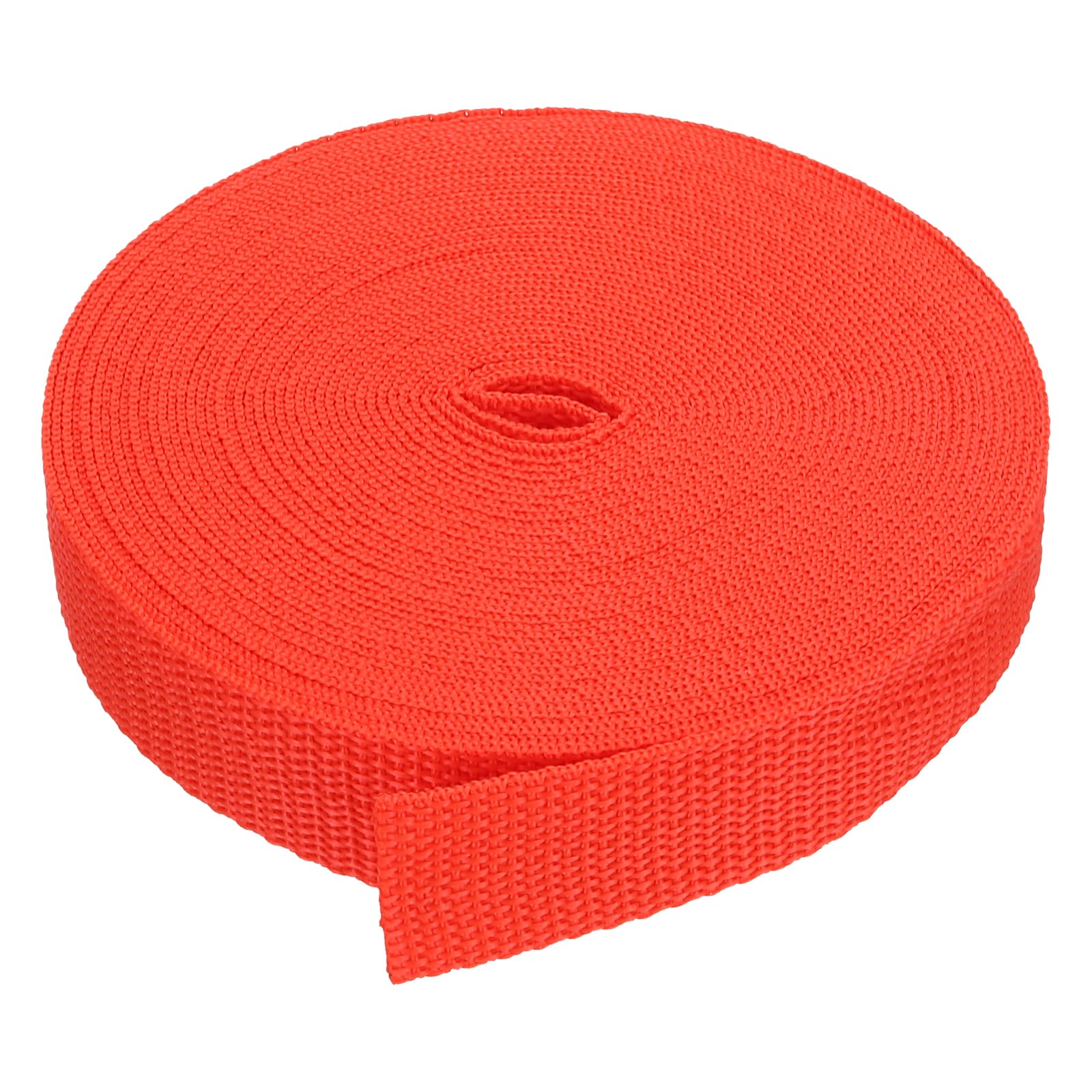PATIKIL 9 Meters Webbing, 25mm Polypropylene Webbing Strap Heavy Webbing Roll Chair Straps for Indoor Outdoor Climbing DIY Crafting, Red
