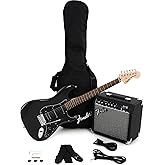 Squier Affinity Series Stratocaster Packs Electric Guitar, Charcoal Frost Metallic, Laurel Fingerboard
