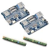 Waveshare 2PCS Nano Base Board (A), Compatible with Raspberry Pi Compute Module 5, Base Board for CM5 Lite/eMMC, with Multiple Peripheral Interfaces