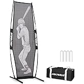 AOLIGEIJS Baseball Softball Batter Dummy, Pitching Target Aid | Pitching Target with Batter Dummy for Accuracy Training, Baseball Softball Throwing Aid, Baseball Practice Equipment