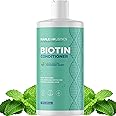 Volumizing Biotin Conditioner for Thinning Hair - Volumizing Conditioner for Fine Thin & Weak Hair - Sulfate Paraben & Silicone Free Hair Conditioner Nourishing Plant Proteins & B Vitamins (Mint)