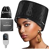 Heat Cap For Natural Hair Home Use w/10-level Heats Up Quickly, Heat Cap For Deep Conditioning - Thermal Heat Cap For Black H