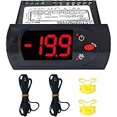 PZGXC0E112K Digit Temperature Control Thermostat with Temperature Sensor Probes 115v Fit for Carel/Main Street Equipment BMR-23-F BMR-49-F,IR33F0AHA0, IR33FOAHAO, PYGXAZ0586, IMGX1J0563, 17819471