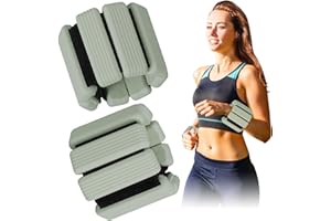 BESKOOHOME Wrist and Ankle Weights, Arm Weights for Women Comfortable and Breathable, Freely Removable, Adjustable Weights Ankle Wrist Weights for Yoga Dance Volleyball