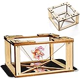 HELAIMAY DIY 3D Holographic Display Stands Projector,Pyramid Video Hologram Bracket for Smartphone,Mini Portable Projector Science Kit for Kids,1 Piece
