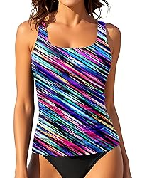 Aqua Eve Tankini Tops for Women Swimwear Top Only