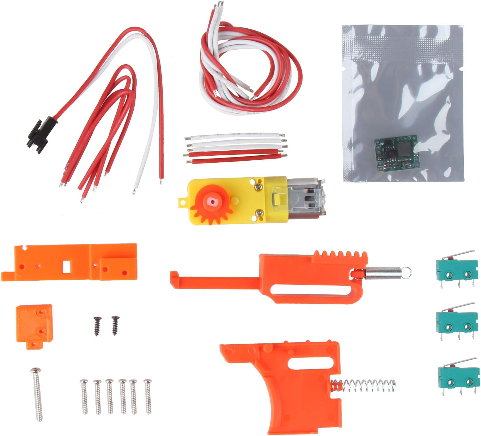JGCWORKER Automatic Kits 130 Motor Semi Auto and Full Auto Modified Parts Set for Nerf N-Strike Elite Stryfe Blaster