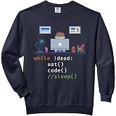 Computer Science Python Programmer Gift Eat Code Sleep Comfort Colors Adult Sweatshirt