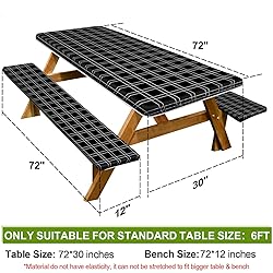Picnic Table Cover with Bench Covers Camping
