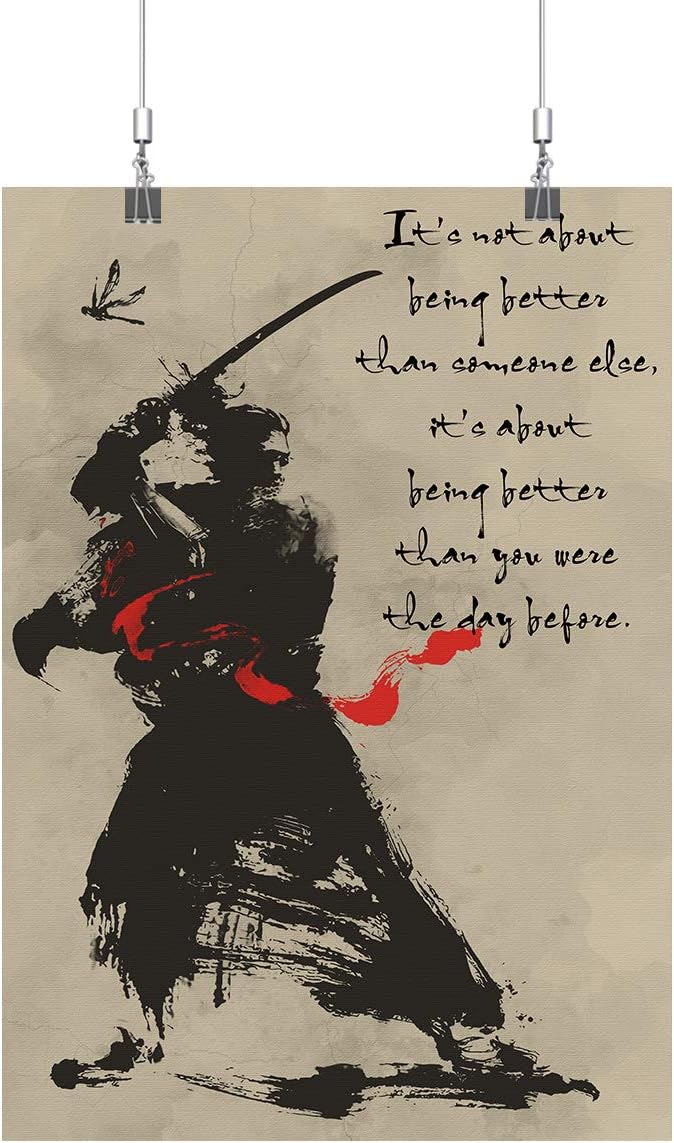 Royal Decor Collection It not About Samurai Poster Print Wall Art