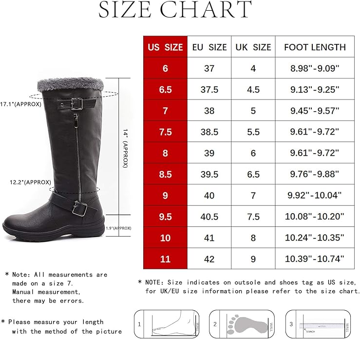 LifeStep Womens Winter Zipper 6 Black