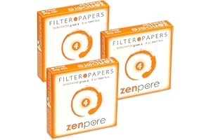 9 cm Lab Filter Paper, Standard Qualitative Grade 4 - ZENPORE Fast Flow 90 mm (Set of 3 x 100 discs)