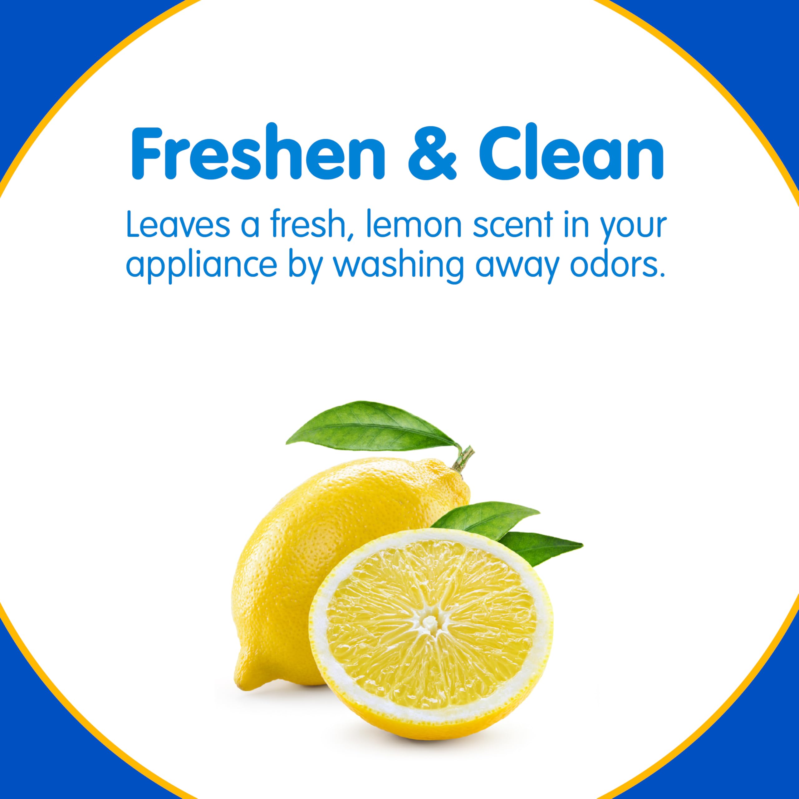 Plink Washing Machine and Dishwasher Cleaner and Freshener, Prevents Residue and Removes Odors in Kitchen and Laundry Room Appliances, Septic-Friendly, Made in the USA, Lemon Scent, 12 Tablets