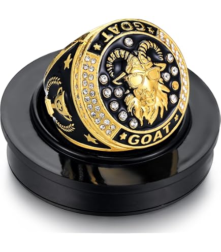 Amazon.com : Legacy Rings Goat Championship Trophy Ring Award Gift