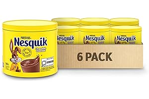 NESQUIK Chocolate Milk Mix, 6 Canisters, 3.2 kg