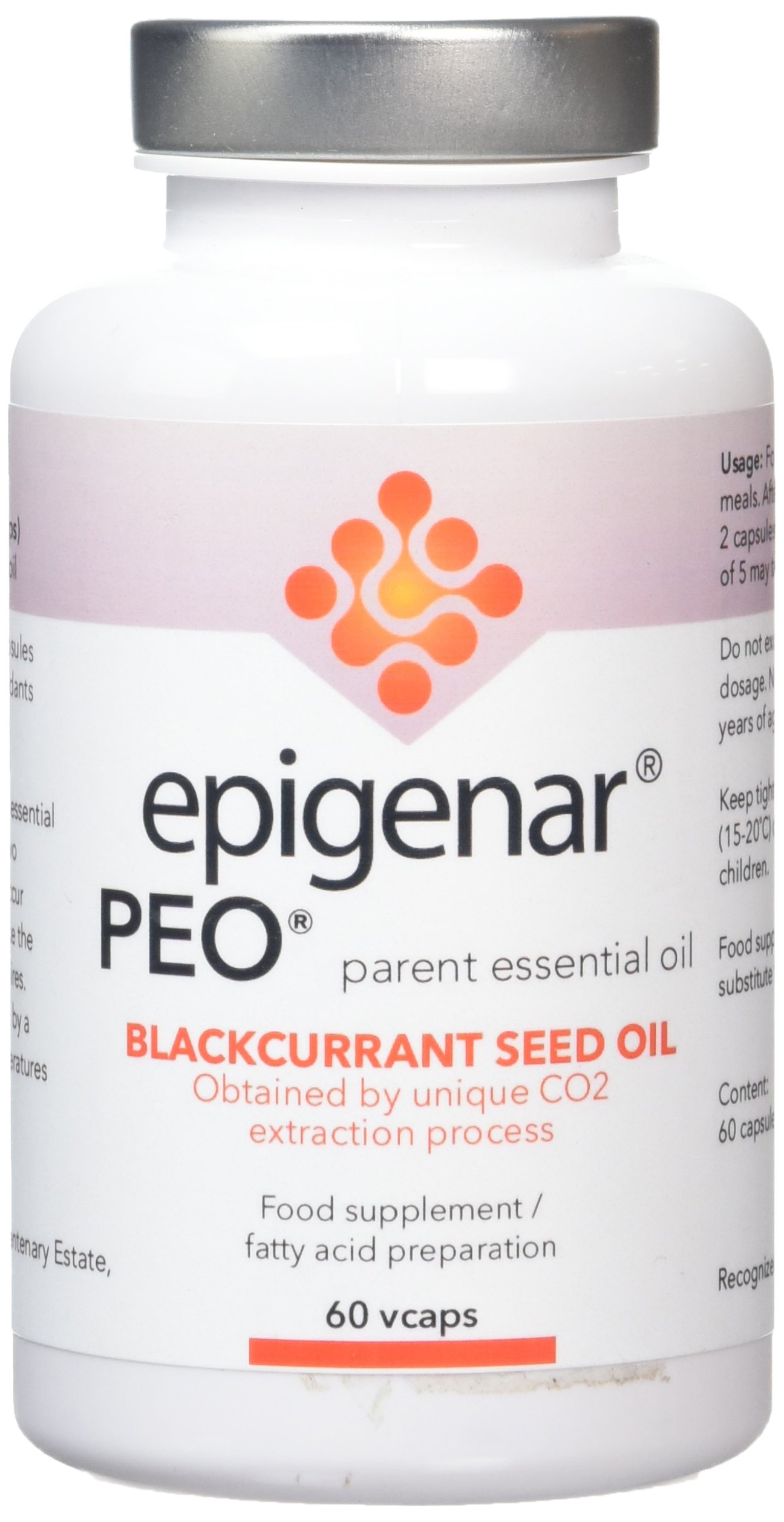 Epigenar Blackcurrant Seed Oil Extract Vegetable Capsules - Pack of 60