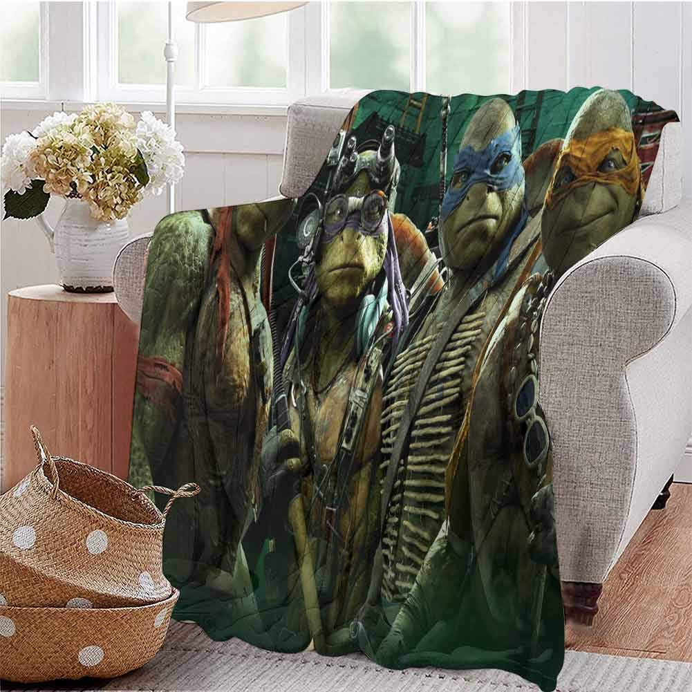HouseDecor Throw Blanket Teenage Mutant Ninja Turtles All Season Blanket 60X50 Inch