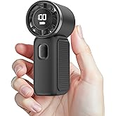AGEYOU Portable Handheld Mini Fan, 6 Gear Wind, Hand Small Travel Personal Held Fans, Rechargeable Turbo Fan, Gifts for Women Men, for Camping Vacation Outdoor (black)