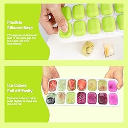 Ice Cube Trays 4 Pack, Airabc Silicone with