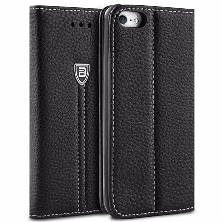 BEZ® Handyhülle iPhone 5S, Schutzhülle Kompatibel für iPhone 5S 5 SE Hülle, Tasche Flip Case Schutzhüllen aus Kunstleder Hüll