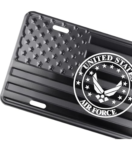 Ramsons Imports U.S. Air Force Retired 12" X 6" Metal License Plate, Made In USA - Foto 4