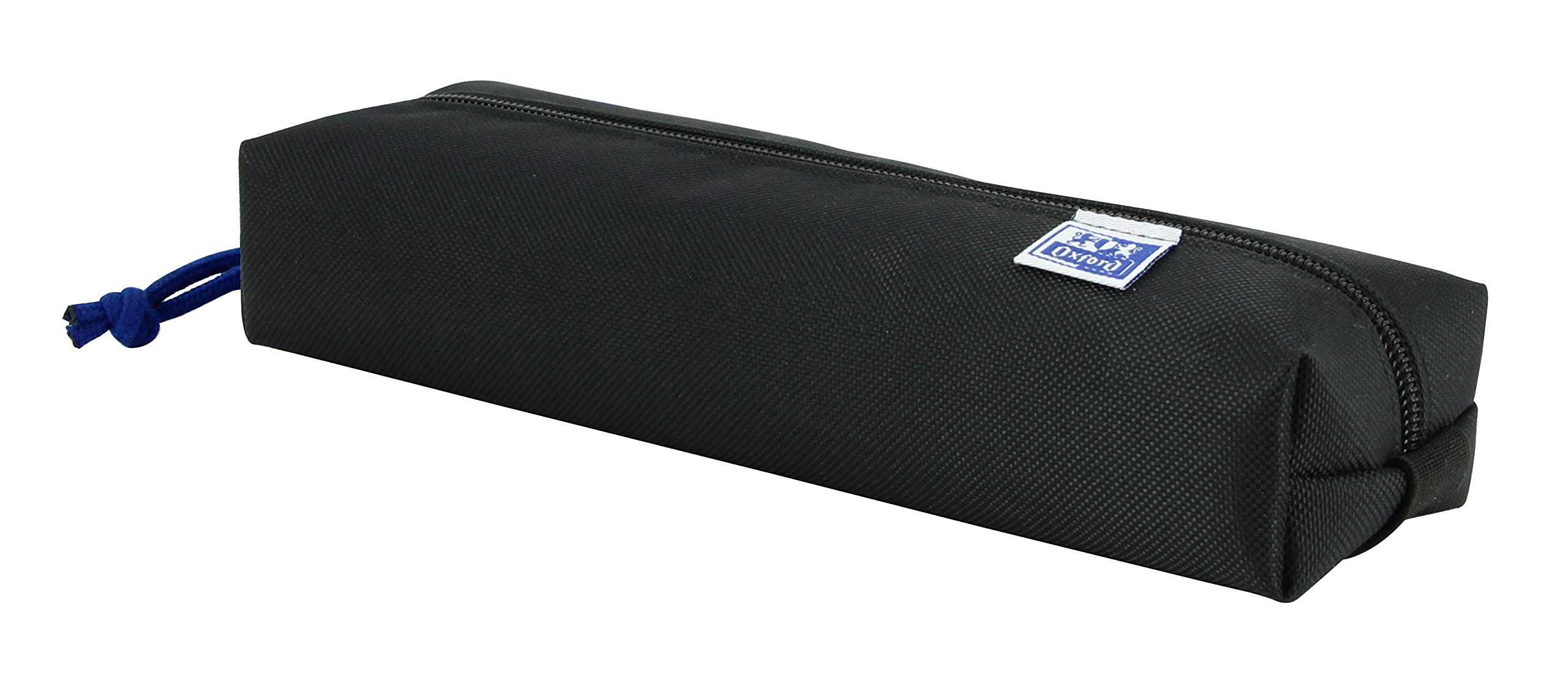 Oxford - Rectangular Pencil case with Elastic Band, 22 cm, Black — image 1