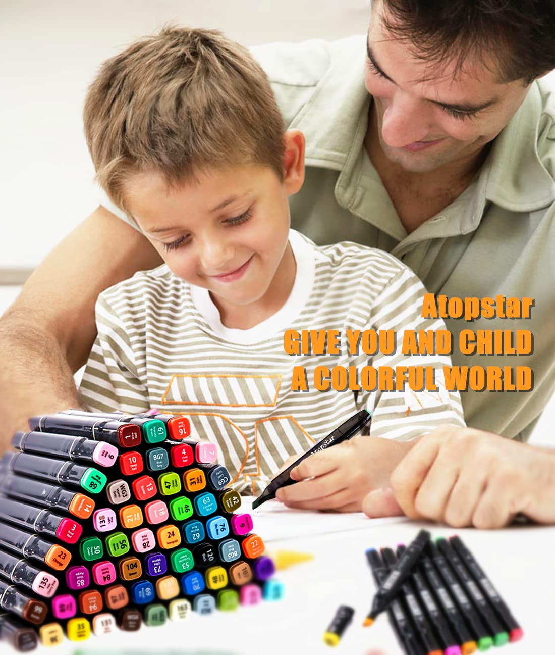 ATOPSTAR 168 Colors Alcohol Markers