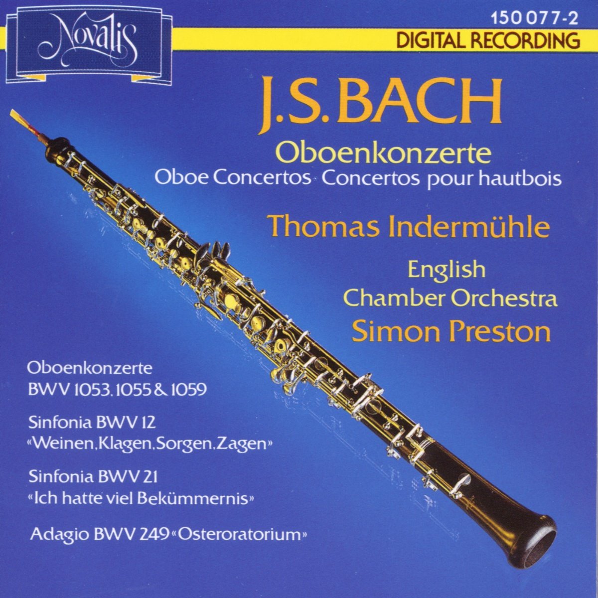 Oboenkonzerte Preston, S., Eco, Bach, Johann Sebastian Amazon.de Musik