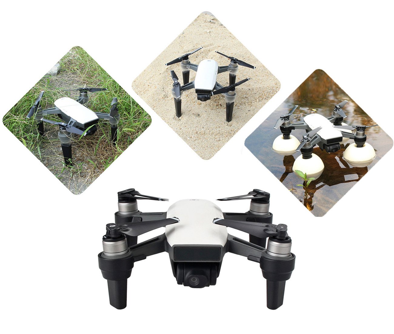 bangcool Drone Feet Drone Landing Gear Height Extender Landing Set with 4 Water Mod