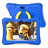 PRITOM 7 inch Kids Tablet, 32GB, WiFi, Kids Apps, Parental Control, Blue | Freee Apps&amp;Games, Kids Software Pre-Installed, Kids-Tablet Case, Android Tablet, Bluetooth, Dual Camera