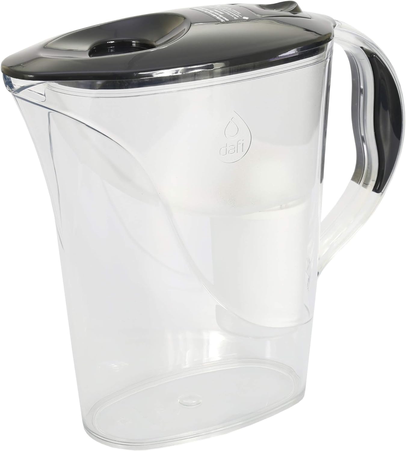 Caraffa Filtrante Dafi Crystal LED In Vetro Rosso 2,0L Con Cartuccia Classic - Riduce Calcare E Cloro