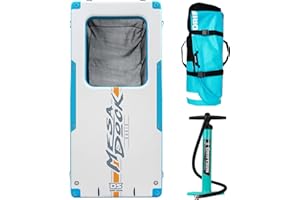 Driftsun Inflatable Floating Dock Platform - Mesa Floats, Dropstitch Docks for Lakes & Boats with Quick Inflation