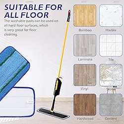 Upgraded Replacement Microfiber Mop Pads for
