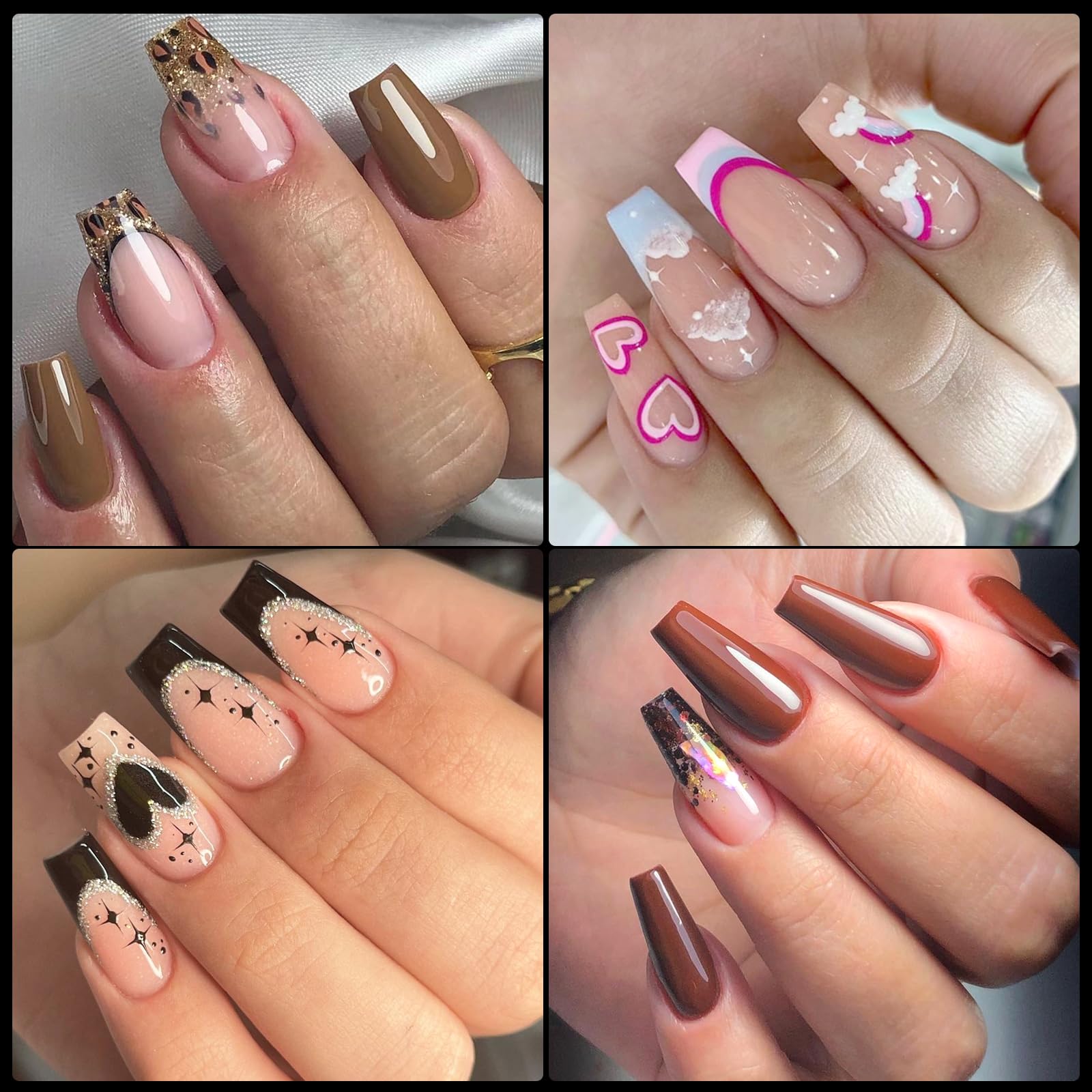 AddFavor 600pcs Coffin Nail Tips, Medium Coffin Soft x Gel Nail Tips Clear Fake Nails Ballerina Full Cover Acrylic Nails Tips for Extension Nail Manicure Salon Home DIY - Image 2