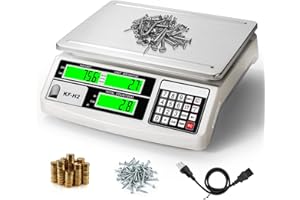 MEIYA Industrial Counting Scale, 30kg/0.5g Digital Coin Scale for Coin, Parts, High Precision Electronic Gram Scale with RS232 Port for Connecting Computer or Printer,kg/g/lb Switching, LCD Display