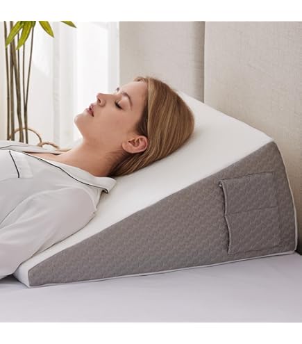 Wedge Pillow for Back Pain Relief: Bed Wedges Pillow for Sleeping (3 in 1) Elevated