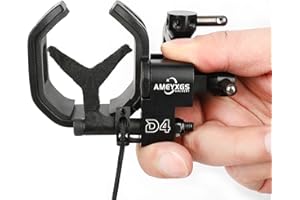 ZSHJGJR Archery Drop Away Arrow Rest Full Containment 4 Way Quick Adjustable Knob Right Hand for Compound Bow Hunting Shooting Accessories