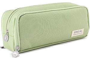 Big Capacity Pencil Case, OLIYuMi 3 Compartment Pencil Pouch Pencil Bag Storage Box Stationery Organizer Makeup Bag with Zipp