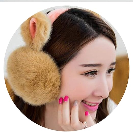 Amazon Co Jp ファッション屋外かわいい耳ぬいぐるみイヤーマフ快適な暖かいイヤーマフ女性冬屋外保護耳冬 ホーム キッチン
