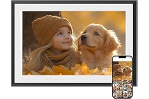 THOMSON 10.1 Inches Digital WiFi Picture Frame, Digital Photo Frame with 32 GB, 1280x800 HD IPS Touch Screen Electronic Frame, Auto-Rotate, Share Photos/Videos Instantly from Anywhere Great Gifts
