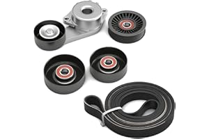 JAVOUKA 90K-38274A Drive Belt Component Kit Fit for Ford Expedition 5.4L 09-14, Fit for Explorer 4.6L 07-10, Fit for F-150 4.6L/5.4L 05-06 09-10,Fit for Mountaineer 09-10,OE# 89263 38001 36157 6PK2605